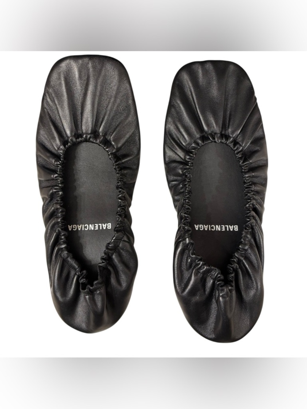 Balenciaga | Tug Ballerina Flats | Black Nappa Leather | EU 41 - Picture 11 of 13